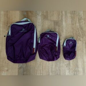 Eagle Creek Purple Travel Packing Cubes Set
